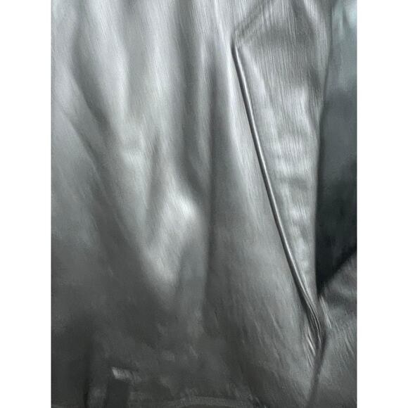 VTG Maquette Leather Long Blazer Coat Jacket Womens 4 Miss Jacksons 90s - Picture 5 of 12